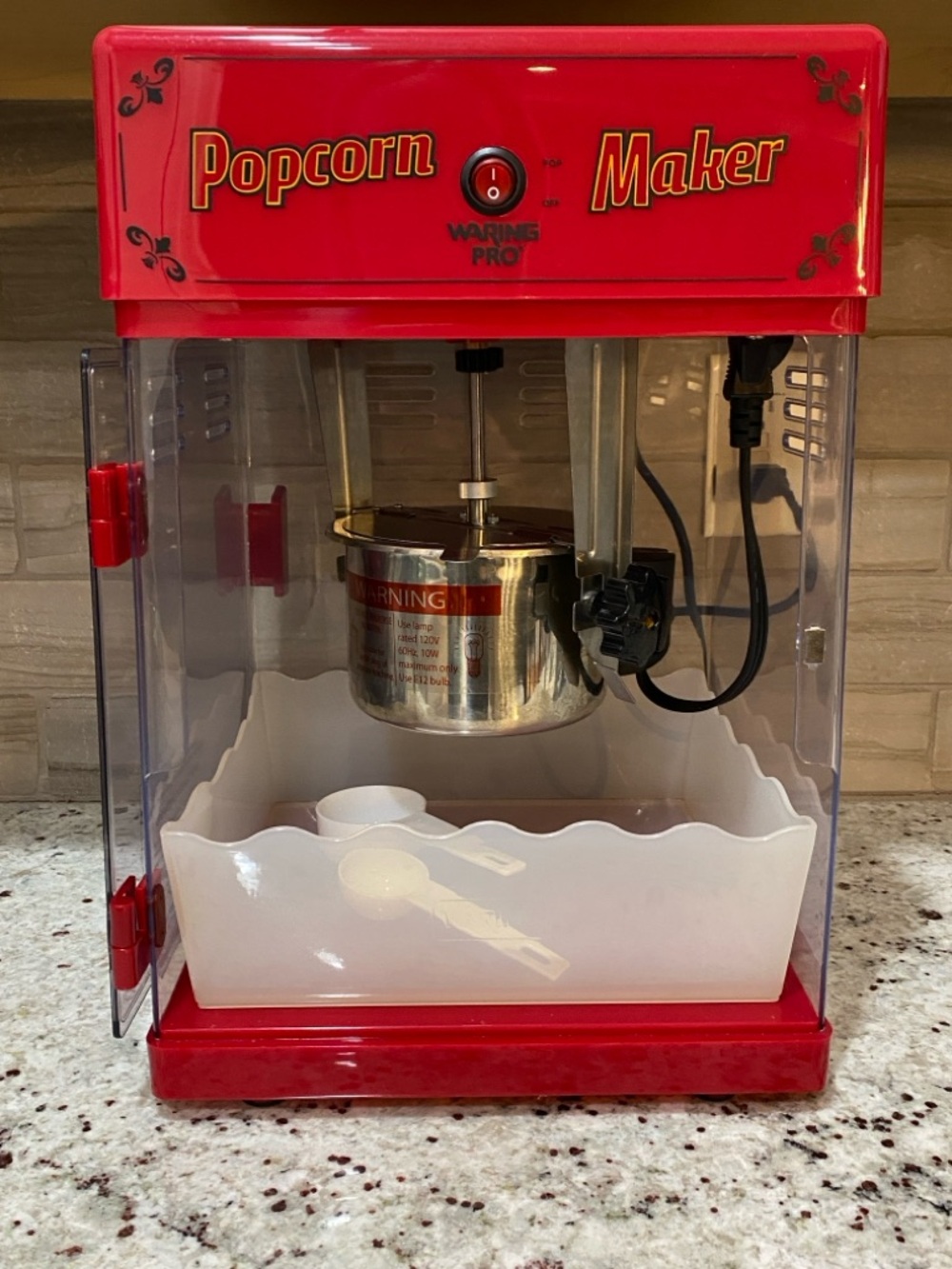 Waring Pro Professional Popcorn Maker Countertop Machine WPM25